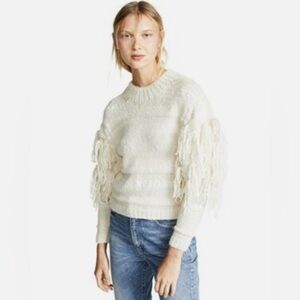 Ulla Johnson Delma Fringe Alpaca Sweater